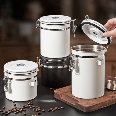 Logo personnalisé 1500ml Vacuum en acier inoxydable contenant des grains de café avec poignée