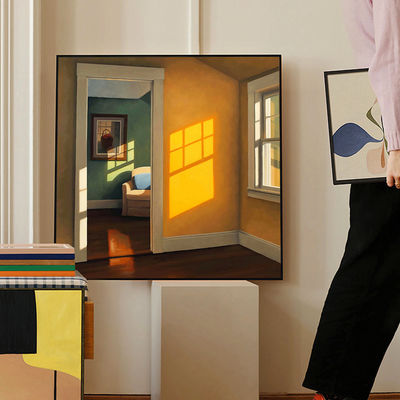 Peinture sur toile de fenêtre Nordique Art Déco personnalisée avec motif de nature morte
