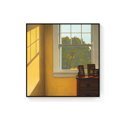 Peinture sur toile de fenêtre Nordique Art Déco personnalisée avec motif de nature morte
