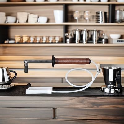Accessoires de nettoyage à la vapeur de machines à expresso en acier inoxydable