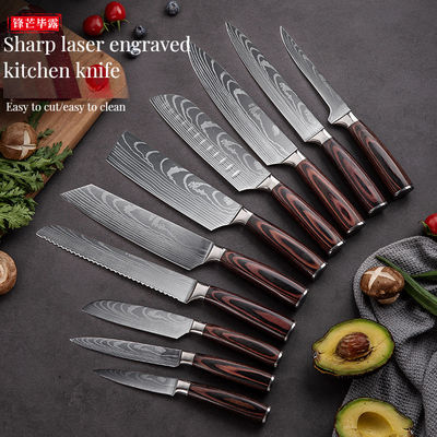 Couteau de cuisine à ossature de poisson de type métallique, couteau à filets en acier inoxydable 3Cr13