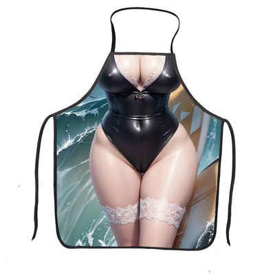 Pour les femmes, le tablier de cuisinier personnalisé en coton sans manches est une couverture imprimée pour le nettoyage à domicile.