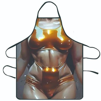Pour les femmes, le tablier de cuisinier personnalisé en coton sans manches est une couverture imprimée pour le nettoyage à domicile.