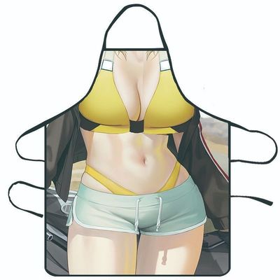 Pour les femmes, le tablier de cuisinier personnalisé en coton sans manches est une couverture imprimée pour le nettoyage à domicile.