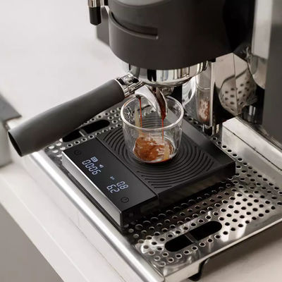Black Mirror Design Balance de poids de café pour la cuisine 2 kg Capacité et alimentation USB