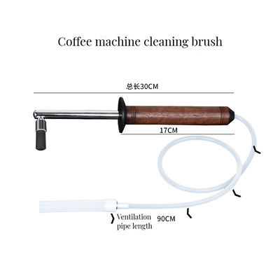 Pinceau de nettoyage à machine à expresso avec poignée anti-échauffement