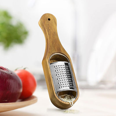 Cuisine rustique rangement Crème à fromage pour légumes Grilleuse à bois d'acacia faite à la main