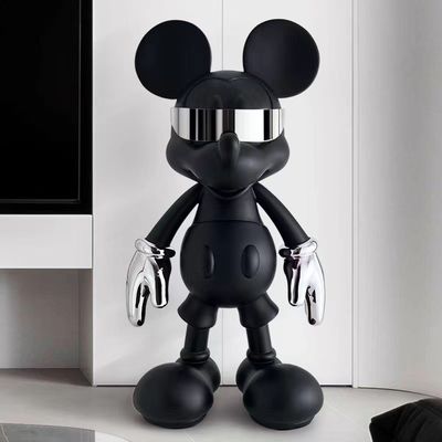Ornements en céramique à base de Mickey Mouse blanc blanc multifonctionnel pour le design cyberpunk moderne