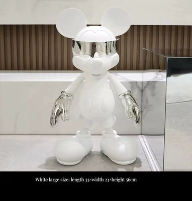 Ornements en céramique à base de Mickey Mouse blanc blanc multifonctionnel pour le design cyberpunk moderne