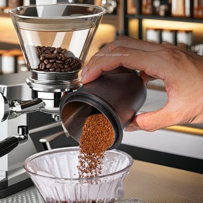 Coupe de dosage de café en acier inoxydable de conception fonctionnelle pour la distribution de poudre sans mains