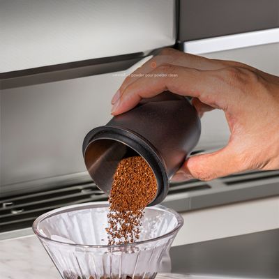 Coupe en poudre inversée sculptée en plastique en PP pour machines à expresso universelles