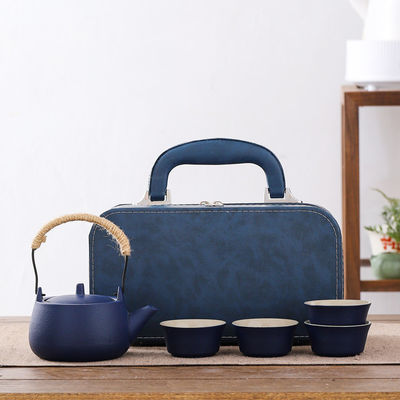 Personnaliser le logo Acceptable Modern Luxury Ceramic Travel Tea Set avec plateau de thé portable