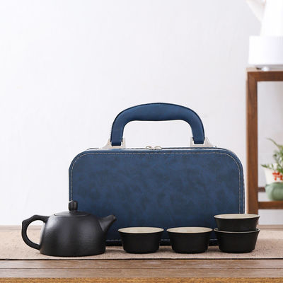 Set de thé de voyage en plein air de style moderne avec logo personnalisable et porcelaine durable