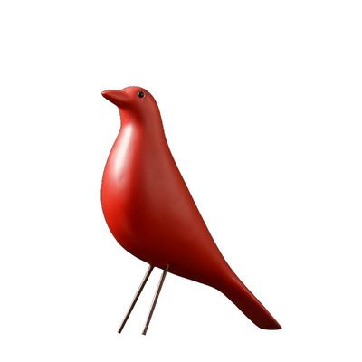 Thème d'art multicolore Résine Ornaments d'oiseaux Vivre mort décorations de table multicolores pour la maison