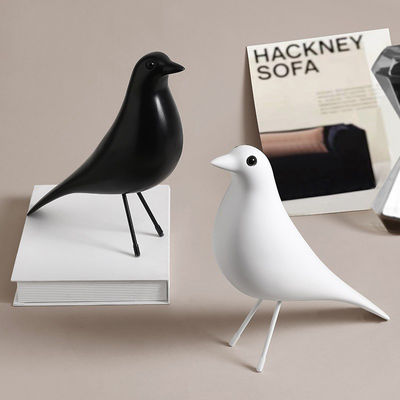 Thème d'art multicolore Résine Ornaments d'oiseaux Vivre mort décorations de table multicolores pour la maison