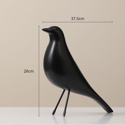 Ornements d'oiseaux en résine multicolore pour les tables de salon à domicile Forme et style personnalisés