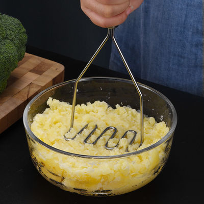 Presses à purée de pommes de terre en acier inoxydable et en bambou pour les aliments pour bébés