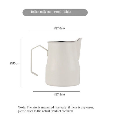 350 ml/500 ml Pot de lait au lait en acier inoxydable Bouteille d'expresso avec fonctionnalité BAMBOO
