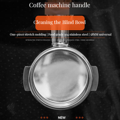 Outil de portafiltre à l'aveugle en acier inoxydable de 58 mm pour les machines à expresso à domicile et à la restauration
