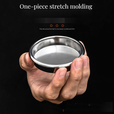 Fonction de lait mousseux en acier inoxydable Portafiltre à café panier à l'aveugle pour machines à expresso