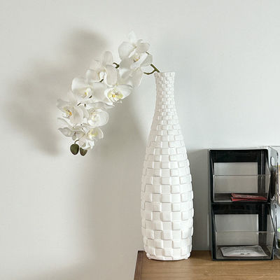 Logo personnalisé Acceptable Moderne élégant Haut Blanc Capiz Shell Vase pour l' anniversaire