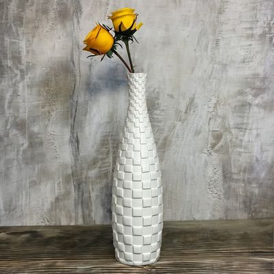 Vase à coquille blanche haute moderne Exquise mère de perle Décoration pour l' intérieur