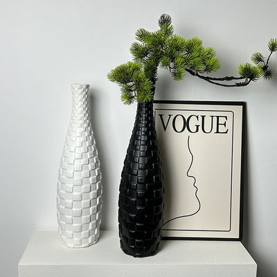 Vase à coquille blanche haute moderne Exquise mère de perle Décoration pour l' intérieur