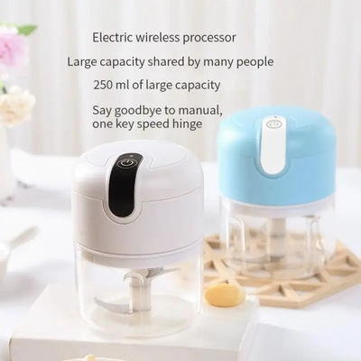 Outil de cuisine 2024 Mini électrique 250mL d'ail machine à ginger pour ustensiles durables robustes