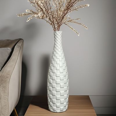 Logo personnalisé Acceptable Élégance Moderne Vintage Design Haut Blanc Capiz Vase à coquille