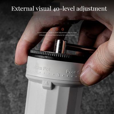 Utilisateur manuel moulin à grains de café avec réglage externe et logo personnalisé