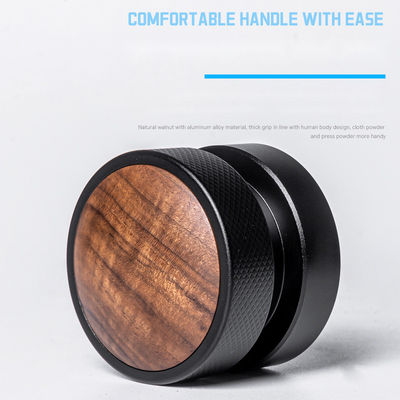 Barista Coffee Tamper 51mm 53mm 58.35mm en acier inoxydable avec une casquette en bois de noyer