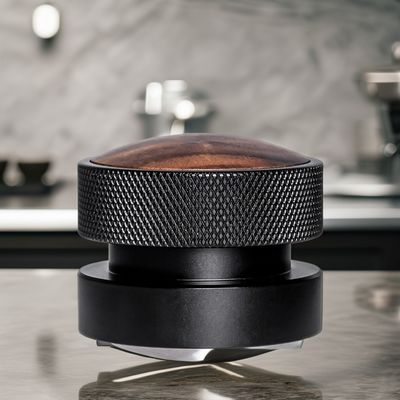 58mm Espresso tamper ensemble en acier inoxydable avec un bouchon en bois de noyer Durable et écologique