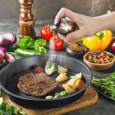 Pulvérisateur d'huile d'olive en acier inoxydable et en verre pour ustensiles de cuisine de camping 17,8*4cm