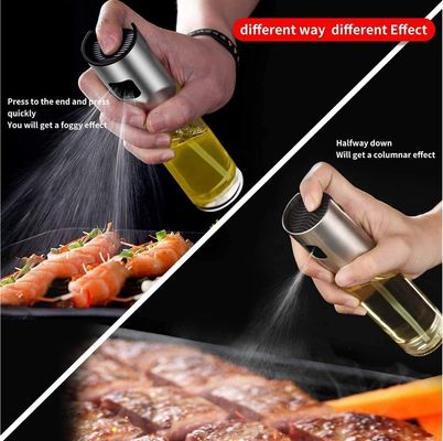 Lecythus argent cuisine maison BBQ pulvérisateur pour l'huile de gril Dispensateur de bouteille de cuisson 2024