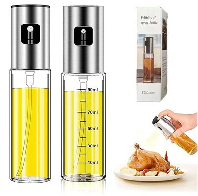 Lecythus argent cuisine maison BBQ pulvérisateur pour l'huile de gril Dispensateur de bouteille de cuisson 2024
