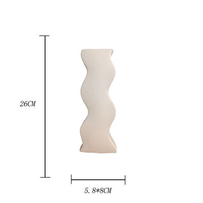 Décoration de table à manger au ciel étoilé Vase en céramique blanche moderne et élégante pour la décoration intérieure