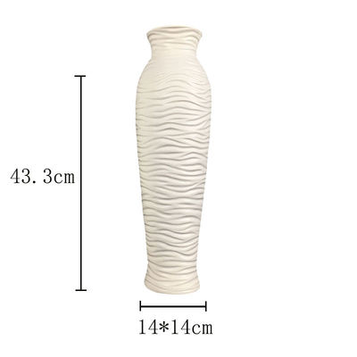 Ornementation populaire pour le salon de la maison Décoration céramique nordique Vases à fleurs avec conception artistique