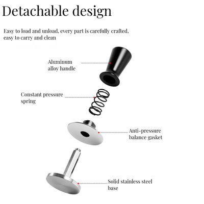 Barista Essentials Alliage d'aluminium personnalisé Tamper Printemps Charge Pressure calibrée
