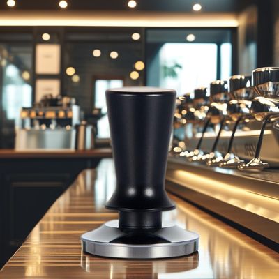 Choix du barista Logo personnalisé Alliage d'aluminium Tactile de café avec charge de ressort calibrée