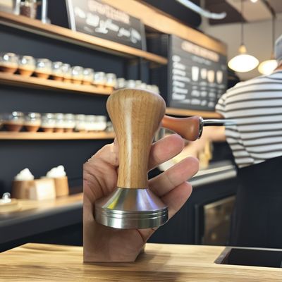 Dispositif de café en acier inoxydable portable en fonte 51mm 53mm 58mm Tailles pour distributeurs d'espresso de cuisine barista