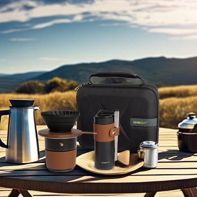 Coupe de filtre en céramique à main en acier inoxydable pour une préparation facile de café en déplacement