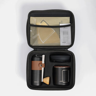 Coupe de filtre en céramique à main en acier inoxydable pour une préparation facile de café en déplacement