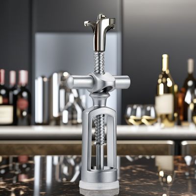 Acier inoxydable et alliage de zinc ouvreur de vin tire-bouchon multifonctionnel pour option laser
