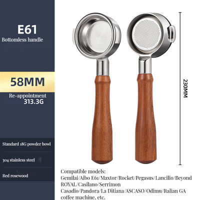 Appareil de pressage de poudre de café 51 mm 58 mm anneau magnétique de dosage en bois pour les services de restauration à emporter