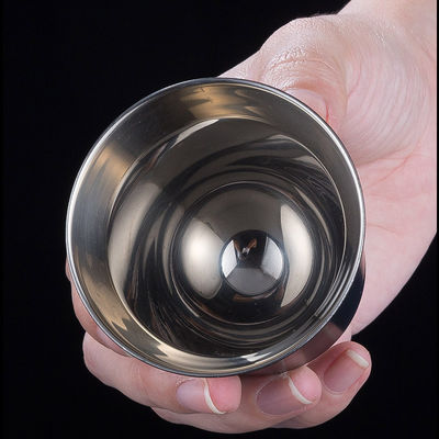 Coupe de café en acier inoxydable à double couche de 80 ml pour le café, le thé, la bière ou l'eau