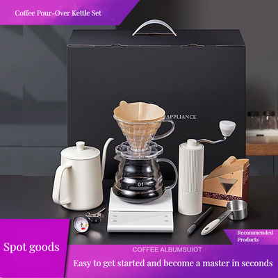 Moulin à café manuel en acier inoxydable sans fil de 600 ml Europe Design à vitesse réglable 48 mm