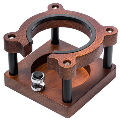 Organisateur en bois massif moderne de taille personnalisée avec station de tamponnage et porte-filtre