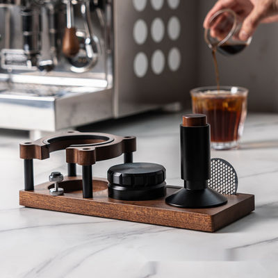 58mm Portafilters Station de tamponage en bois massif pour toutes les tailles de tamper Organisez votre maison