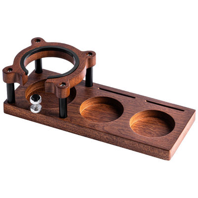58mm Portafilters Station de tamponage en bois massif pour toutes les tailles de tamper Organisez votre maison