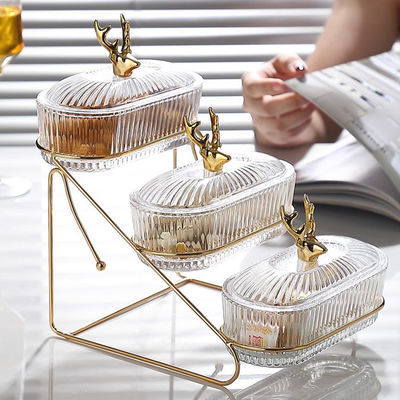 Minist artisanal plateau de service en plastique pour les desserts Noix retour à l'école Design moderne
